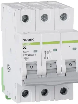 Akce Noark 100226 Ex9BN 3P D2 Instalační jistič 6 kA, charakteristika D, 2 A, 3pól
