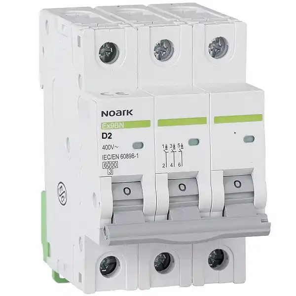 Akce Noark 100226 Ex9BN 3P D2 Instalační jistič 6 kA, charakteristika D, 2 A, 3pól