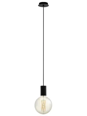 Omezená Nabídka EGLO SVÍTIDLO 98661 POZUETA 1X40W E27 IP20 ZÁVĚS. OCEL ČERNÁ