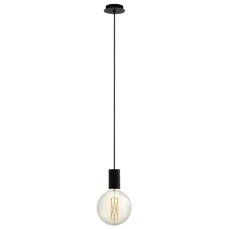 Omezená Nabídka EGLO SVÍTIDLO 98661 POZUETA 1X40W E27 IP20 ZÁVĚS. OCEL ČERNÁ