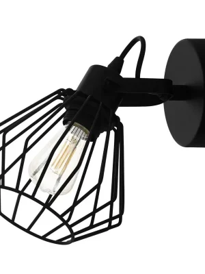 EGLO SVÍTIDLO 98762 TABILLANO 1X40W E27 IP20 BODOVÉ OCEL ČERNÁ Oblíbený