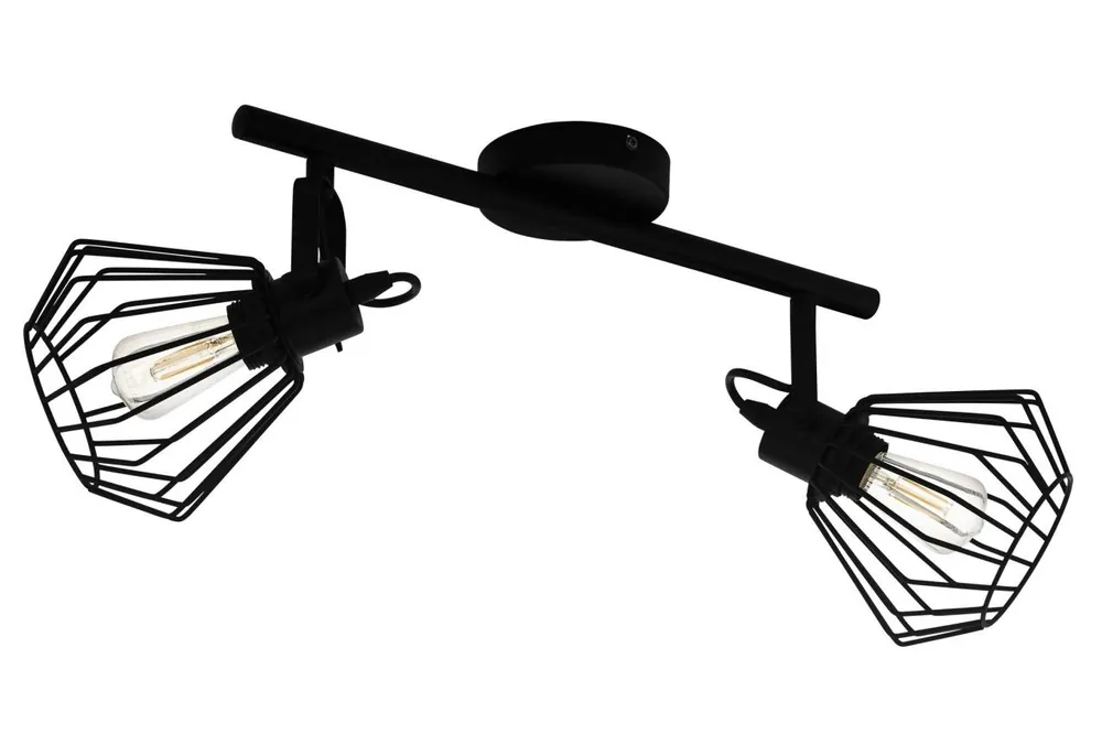 EGLO SVÍTIDLO 98763 TABILLANO 2X40W E27 STROP. OCEL, ČERNÁ Poslední Šance