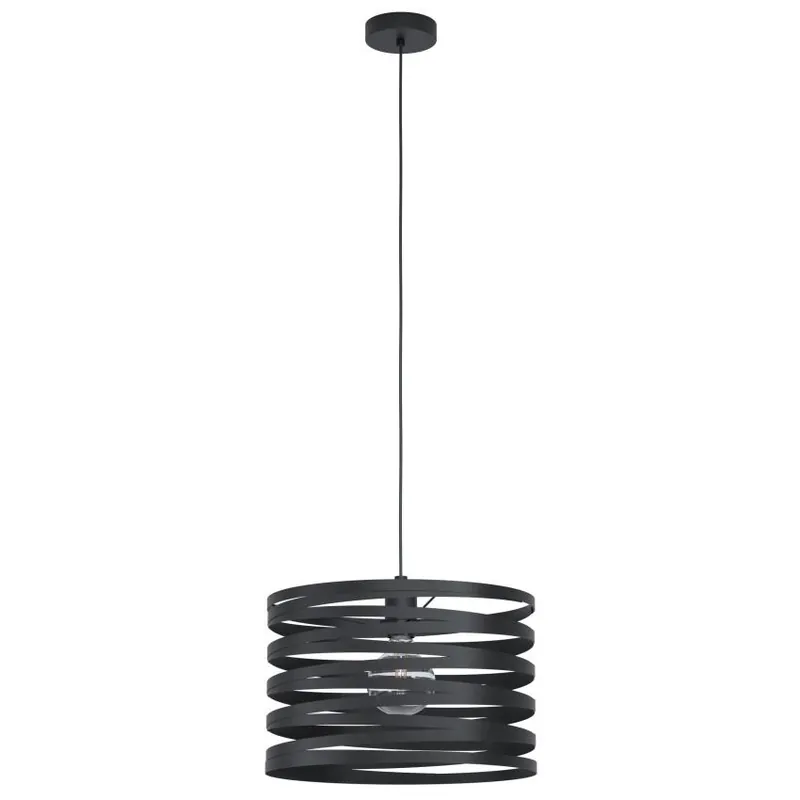 EGLO SVÍTIDLO 99345 CREMELLA 1X40W E27 IP20 ZÁVĚS. PR.370MM OCEL ČERNÁ Sleva
