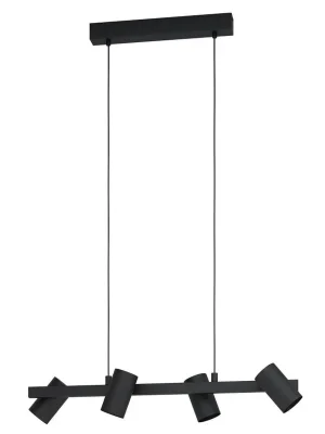EGLO SVÍTIDLO 99463 GATUELA 1 4X25W E14 IP20 ZÁVĚS. OCEL, ČERNÁ Akční Cena