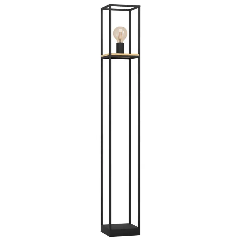 Zlevněný EGLO SVITIDLO 99798 LIBERTAD 1X40W E27 IP20 STOJ. OCEL DŘEVO ČERNÁ HNĚDÁ