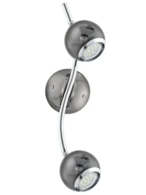 EGLO SVÍTIDLO LED 31006 BIMEDA, PŘIS. BOD., 2X3W GU10 400LM, WL/2 NIKL-ČER/CHROM Zlevněný