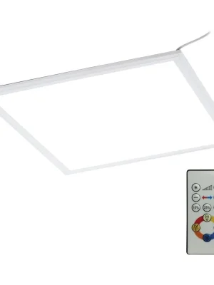 Omezená Nabídka EGLO SVÍTIDLO LED 33107 SALOBRENA RGBW 21W 2400LM 4000K RASTR. PLAST BÍLÁ HLINÍK