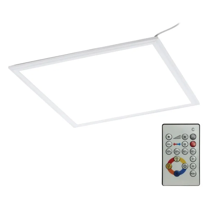 Omezená Nabídka EGLO SVÍTIDLO LED 33107 SALOBRENA RGBW 21W 2400LM 4000K RASTR. PLAST BÍLÁ HLINÍK