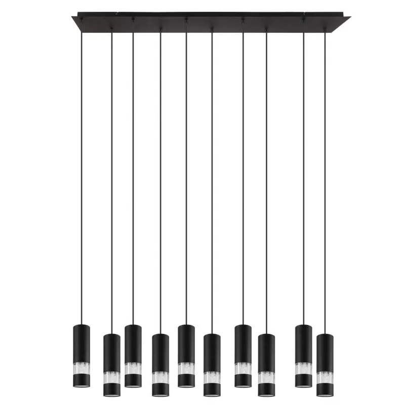 Výhodná Nabídka EGLO SVÍTIDLO LED 39707 BERNABETA 10X5W GU10 3000K 400LM IP20 ZÁVĚS. OCEL PLAST ČERNÁ