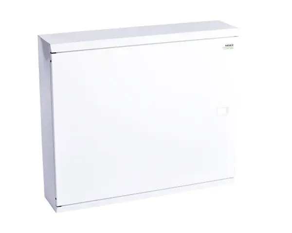 Cenově Výhodný Noark 109815 EMFS3 72W Velkoobsahová rozvodnice, montáž na omítku, 3x24 modulů, bílé dveře, včetně NPE svorkovnice
