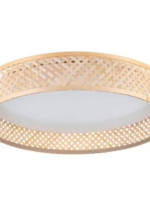EGLO SVÍTIDLO LED 900464 LUPPINERIA 24W 3000K 2500LM STROP. IP20 BÍLÁ, DŘEVO Originální
