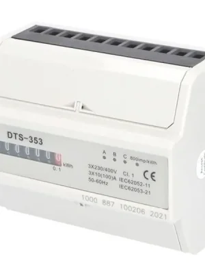 Rychlé Dodání Elektroměr DTS 353-M 100A, 7mod., mechanický číselník, 3-fáz., 1-tar., podružný