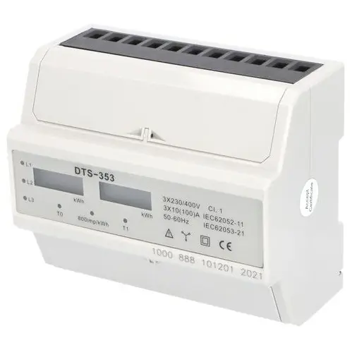 Elektroměr DTS 353-L 100A, 7mod., LCD, 3-fáz., 2-tar., podružný Výhodná Nabídka