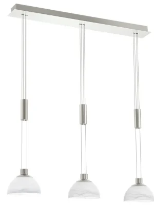 Nová Kolekce EGLO SVÍTIDLO LED 93468 MONTEFIO 18W 1380LM 3000K IP20 ZÁVĚS. MAT NIKL