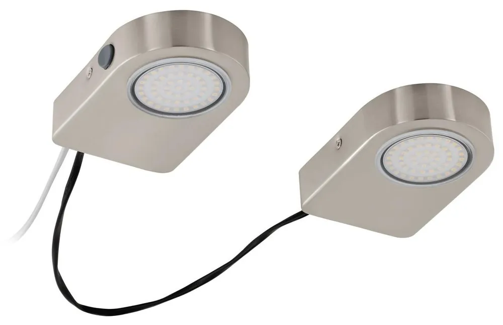 EGLO SVÍTIDLO LED 94514 LAVAIO 2X3,7W 560LM 3000K PŘISAZ., OCEL, MAT. NIKL Akční Nabídka