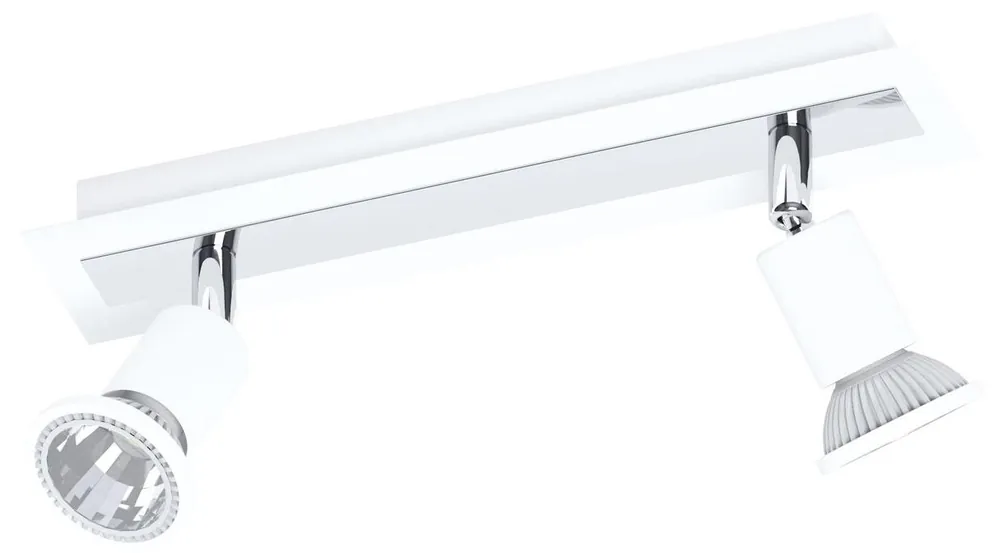 EGLO SVÍTIDLO LED 94959 SARRIA, 2X5W 700LM 3000K GU10, PŘIS., BÍLÁ/CHROM Sezónní Sleva