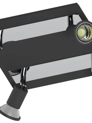 EGLO SVÍTIDLO LED 94966 SARRIA, 4X5W 1400LM 3000K GU10, PŘIS., ČERNÁ/CHROM Hit Sezóny