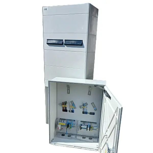 Originální Elektroměrový rozvaděč DCK ER212/NKP7P/63-QM+FV 1x dvousazba, s vypínačem 63A + FV + PILÍŘ *555000128