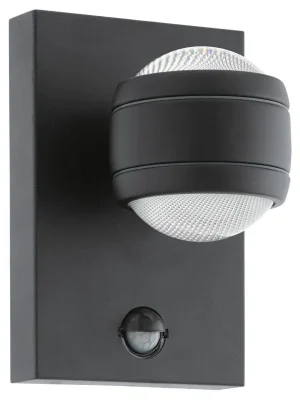 EGLO SVÍTIDLO LED 96021 SESIMBA 1 2X3,7W 560LM 3000K IP44 NÁST., POZINK, ČERNÁ Expresní Doručení
