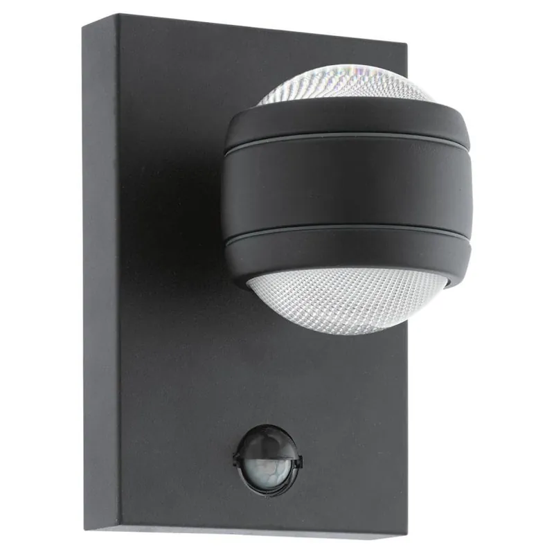 EGLO SVÍTIDLO LED 96021 SESIMBA 1 2X3,7W 560LM 3000K IP44 NÁST., POZINK, ČERNÁ Expresní Doručení