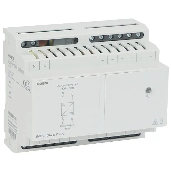 Levný Noark 111724 Ex9PS 100W S 12VDC Napájecí zdroj, 100W, Stabilizovaný výstup, 12VDC