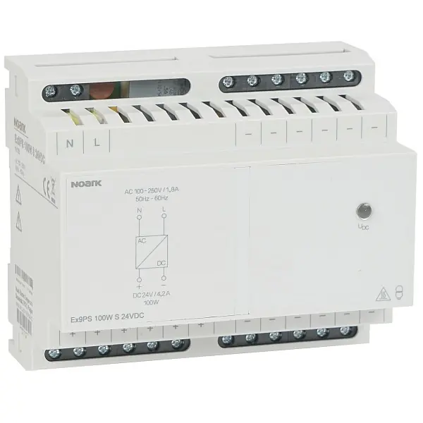 Cenový Hit Noark 111735 Ex9PS 100W S 24VDC Napájecí zdroj, 100W, Stabilizovaý výstup, 24VDC