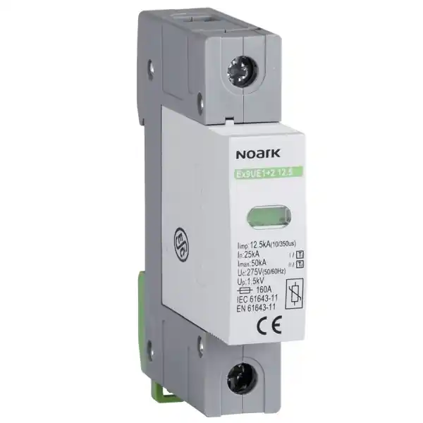 Přímo Od Výrobce Noark 103333 Ex9UE1+2 12.5R 1P 275 Svodič přepětí, třída 1+2 (B+C), Iimp=12,5 kA, Uc=275 VAC, 1pól, se signalizačním kontaktem