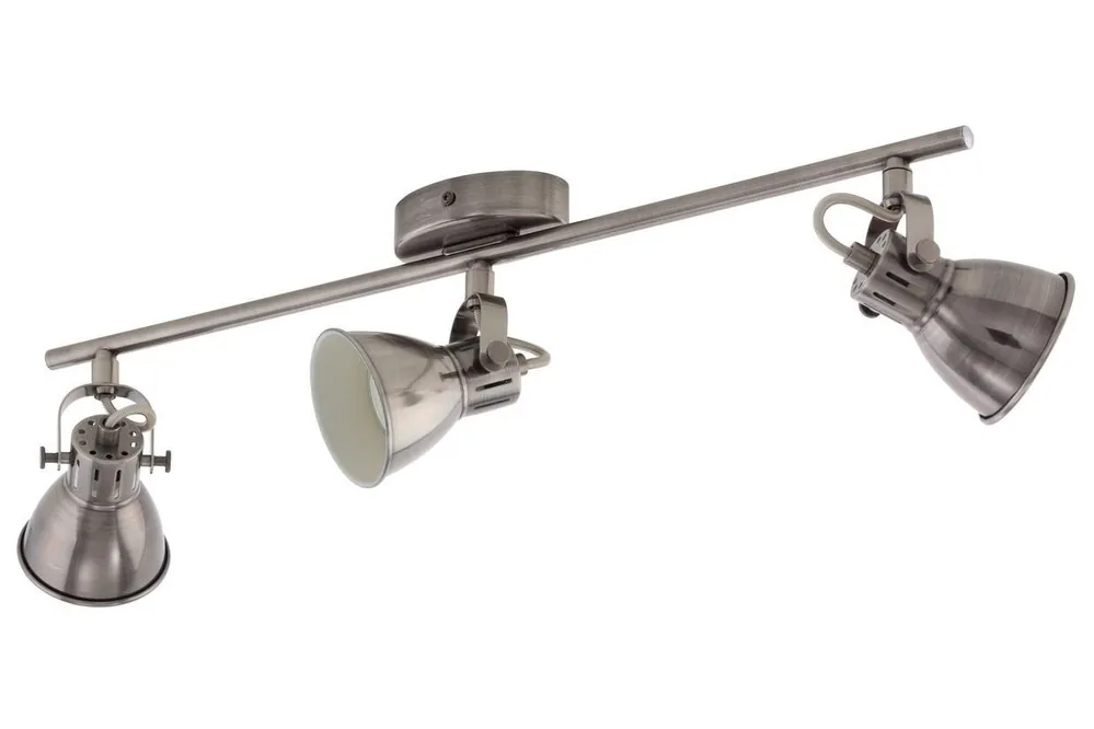 EGLO SVÍTIDLO LED 96554 SERAS 3X3,3W 3X240LM 3000K GU10 NÁST., OCEL, NICKEL-ANTIQUE, CREME Objednat Nyní