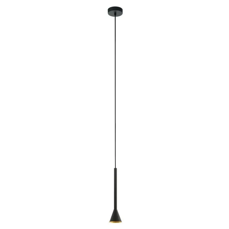EGLO SVÍTIDLO LED 97604 CORTADERAS 1X5W GU10-LED ZÁVĚS. OCEL ČERNÁ, ZLATÁ Akční Nabídka