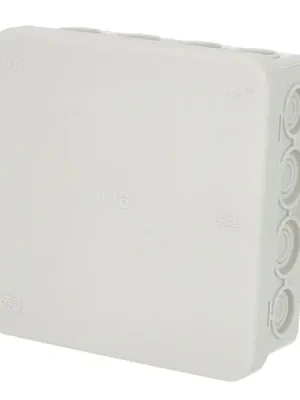 Krabice Famatel 5004 K16 IP55 rozbočovací, s naklapávacím víčkem, 100x100x40 mm, vnější úchyty pro montáž na povrch Značkový