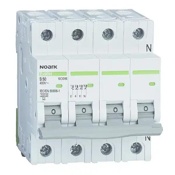 Noark 100424 Ex9BH 3PN C6 Instalační jistič 10 kA, charakteristika C, 6 A, 3+Npól Nízká Cena