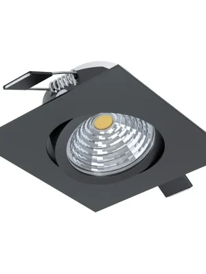 Sleva EGLO SVÍTIDLO LED 98611 SALICETO 6W 2700K 380LM 88X88 VEST. HLINÍK ČERNÁ STMÍV.