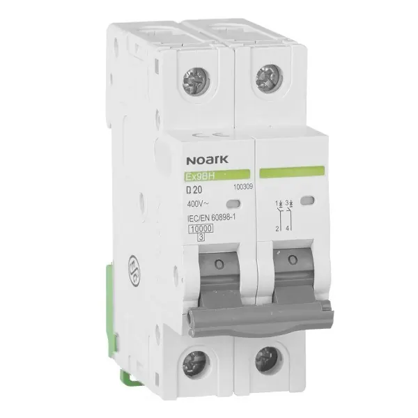 Novinka Noark 100467 Ex9BH 1PN D3 Instalační jistič 10 kA, charakteristika D, 3 A, 1+Npól