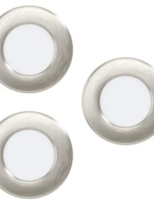 EGLO SVÍTIDLO LED 99141 FUEVA 5 2,7W 900LM 3000K IP20 KRUH.VES.OCEL,MAT.NIKL SADA 3KS,D=85 Cenově Výhodný