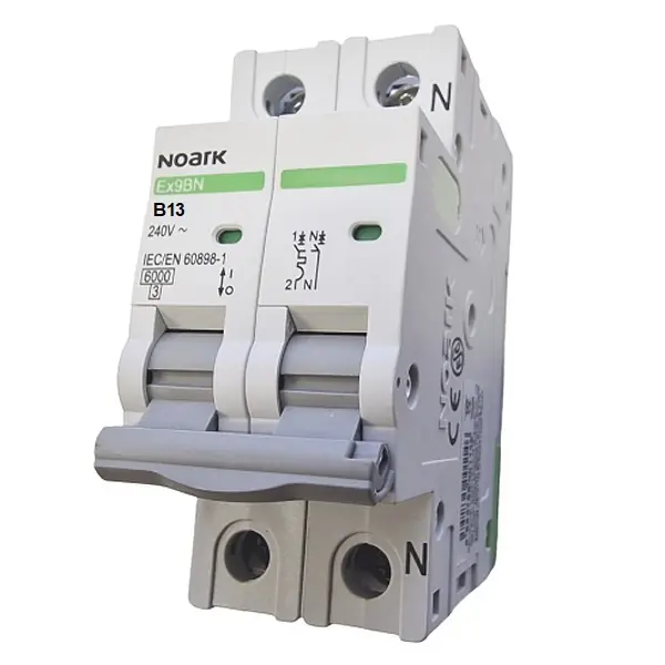 Noark 100022 Ex9BN 1PN B13 Instalační jistič 6 kA, charakteristika B, 13 A, 1+Npól Výprodej