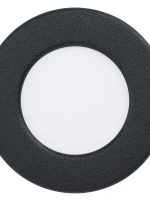 EGLO SVÍTIDLO LED 99156 FUEVA 5 2,7W 360LM 4000K IP20 KRUH. VEST. OCEL, ČERNÁ, D=86 Časově Omezené