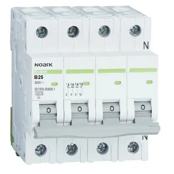 Noark 100070 Ex9BN 3PN B25 Instalační jistič 6 kA, charakteristika B, 25 A, 3+Npól Must-Have