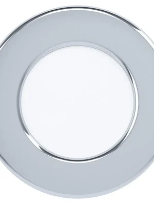 EGLO SVÍTIDLO LED 99204 FUEVA 5 2,7W 300LM 3000K IP44 KRUH. VEST. OCEL, CHROM D=86 Novinka