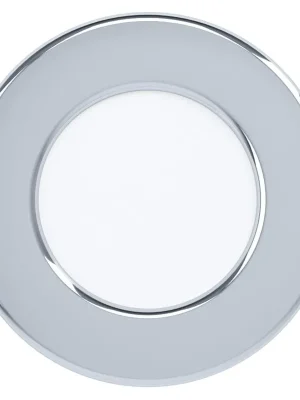 EGLO SVÍTIDLO LED 99208 FUEVA 5 2,7W 360LM 4000K IP44 KRUH. VEST. OCEL, CHROM D=86 Výprodej