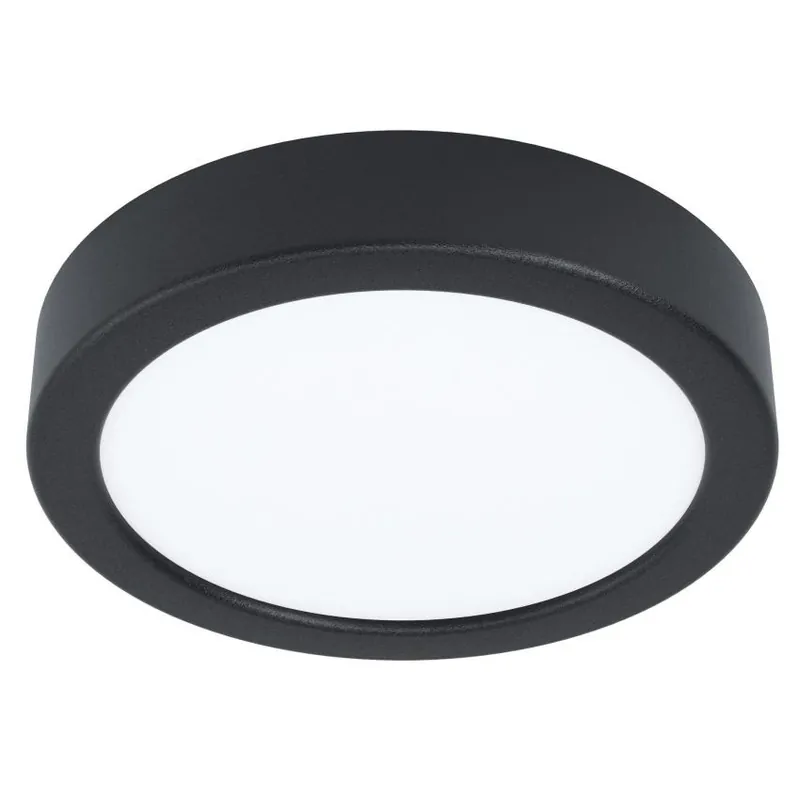Jen Po Omezenou Doba EGLO SVÍTIDLO LED 99222 FUEVA 5 10,5W 1200LM 3000K IP20 KRUH. STROP. OCEL, ČERNÁ, D=160