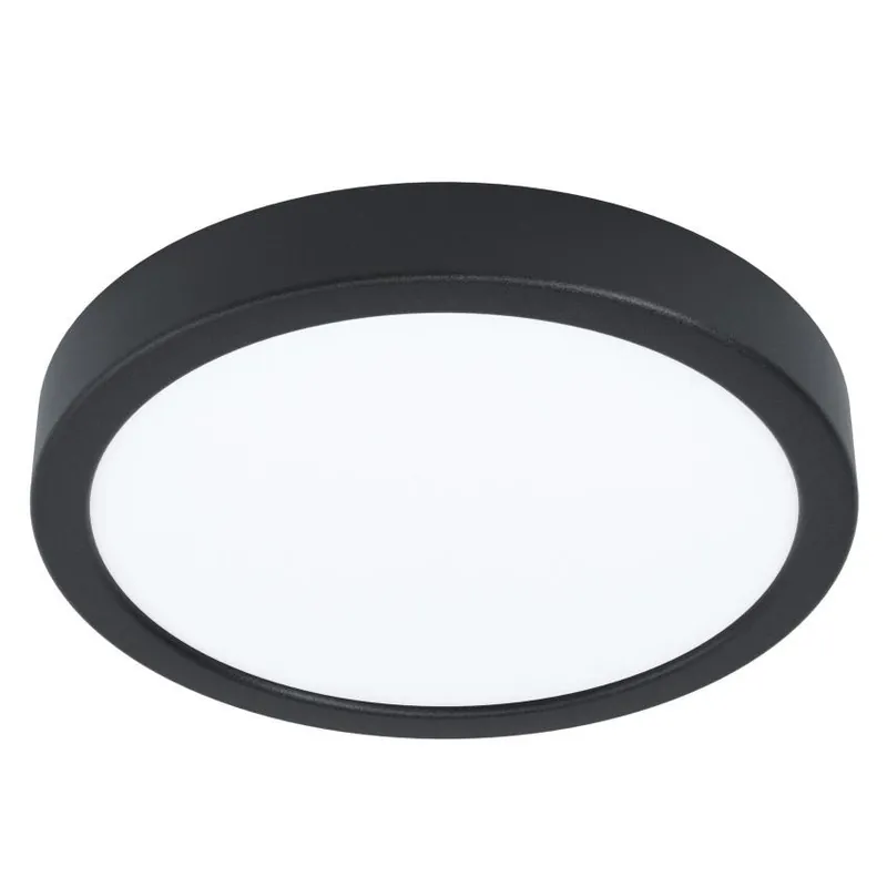 Sezónní Sleva EGLO SVÍTIDLO LED 99223 FUEVA 5 16,5W 1800LM 3000K IP20 KRUH. STROP. OCEL, ČERNÁ, D=210