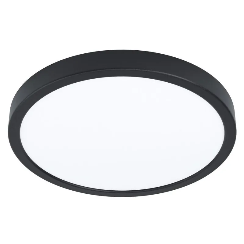 EGLO SVÍTIDLO LED 99224 FUEVA 5 20W 2300LM 3000K IP20 KRUH. STROP. OCEL, ČERNÁ, D=285 Cenová Bomba
