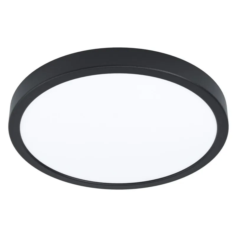 Must-Have EGLO SVÍTIDLO LED 99235 FUEVA 5 20W 2500LM 4000K IP20 KRUH. STROP. OCEL, ČERNÁ, D=285