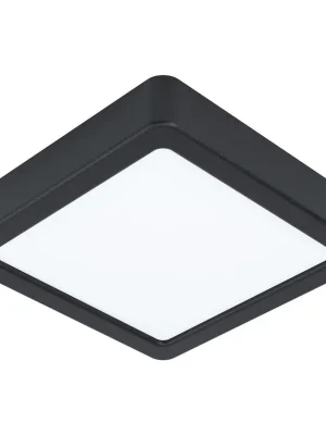 EGLO SVÍTIDLO LED 99255 FUEVA 5 10,5W 1350LM 4000K IP20 HRAN. STROP. OCEL, ČERNÁ, 160X160 Autentický