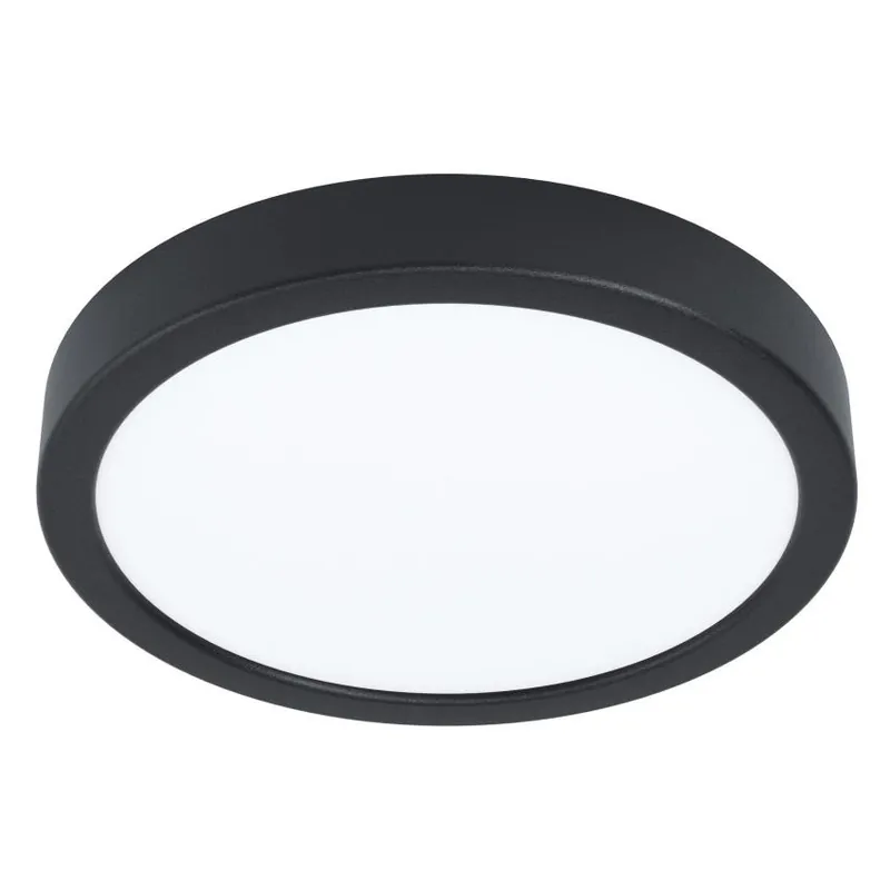 Novinka EGLO SVÍTIDLO LED 99263 FUEVA 5 16,5W 1800LM 3000K IP20 KRUH.DIMM STROP.OCEL, ČERNÁ, D=210