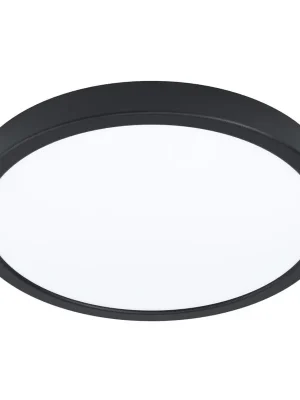 EGLO SVÍTIDLO LED 99267 FUEVA 5 20W 2300LM 3000K IP44 KRUH. STROP. OCEL, ČERNÁ, D=285 Super Cena