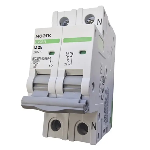 Přímo Od Výrobce Noark 100205 Ex9BN 1PN D25 Instalační jistič 6 kA, charakteristika D, 25 A, 1+Npól