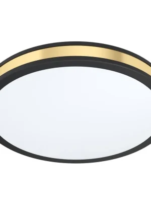 Hit Sezóny EGLO SVITIDLO LED 99407 PESCAITO 24W 3000K 2500LM IP20 STROP. OCEL ČERNÁ PLAST