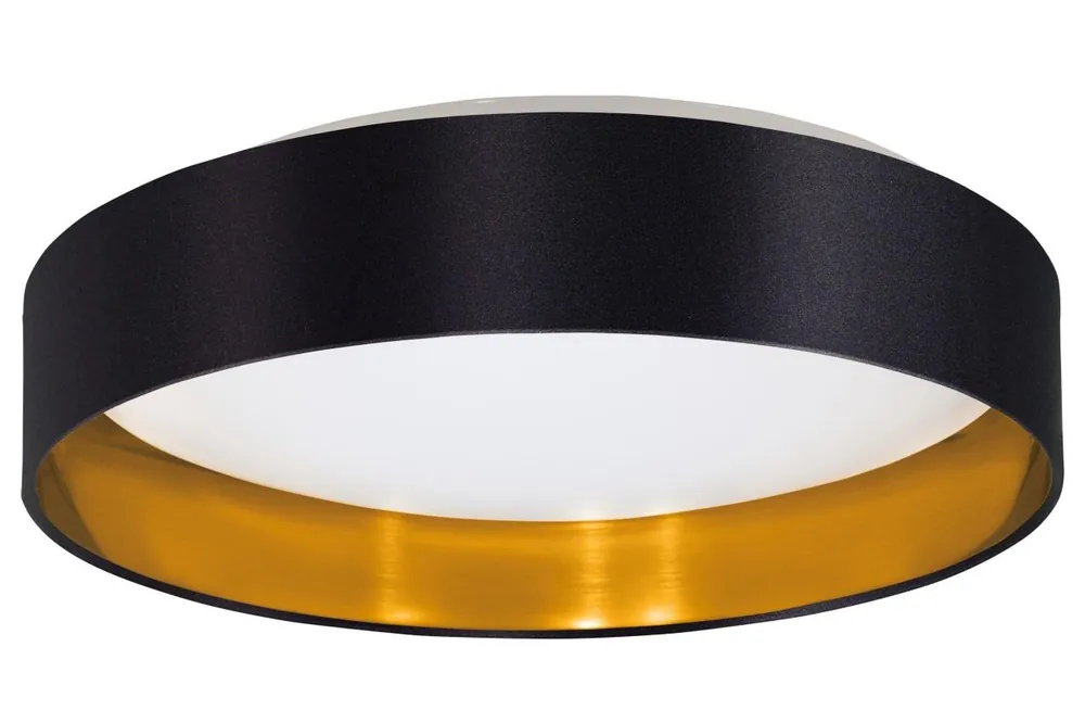 Horká Nabídka EGLO SVITIDLO LED 99539 MASERLO 2 24W 3000K 2050LM IP20 STROP. PLAST OCEL ČERNÁ ZLATÁ