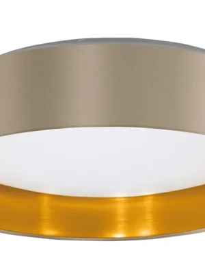EGLO SVÍTIDLO LED 99541 MASERLO 2 24W 3000K 2050LM WW IP20 PLAST OCEL TEXTIL ŠEDOHNĚDÁ ZLA Aktuální